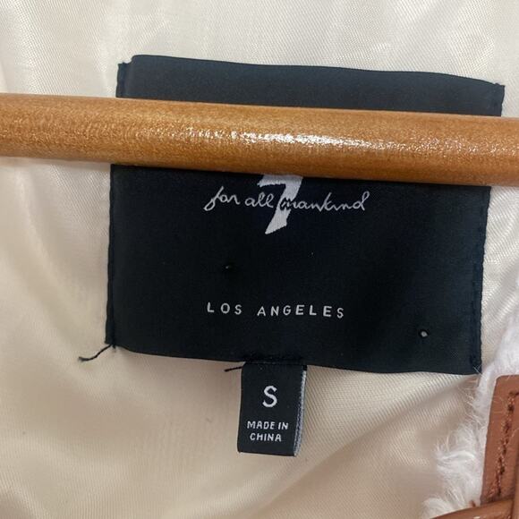 7 FOR ALL MANKIND Cozy Toggle Front Sherpa Teddy Jacket Size S - Picture 7 of 13